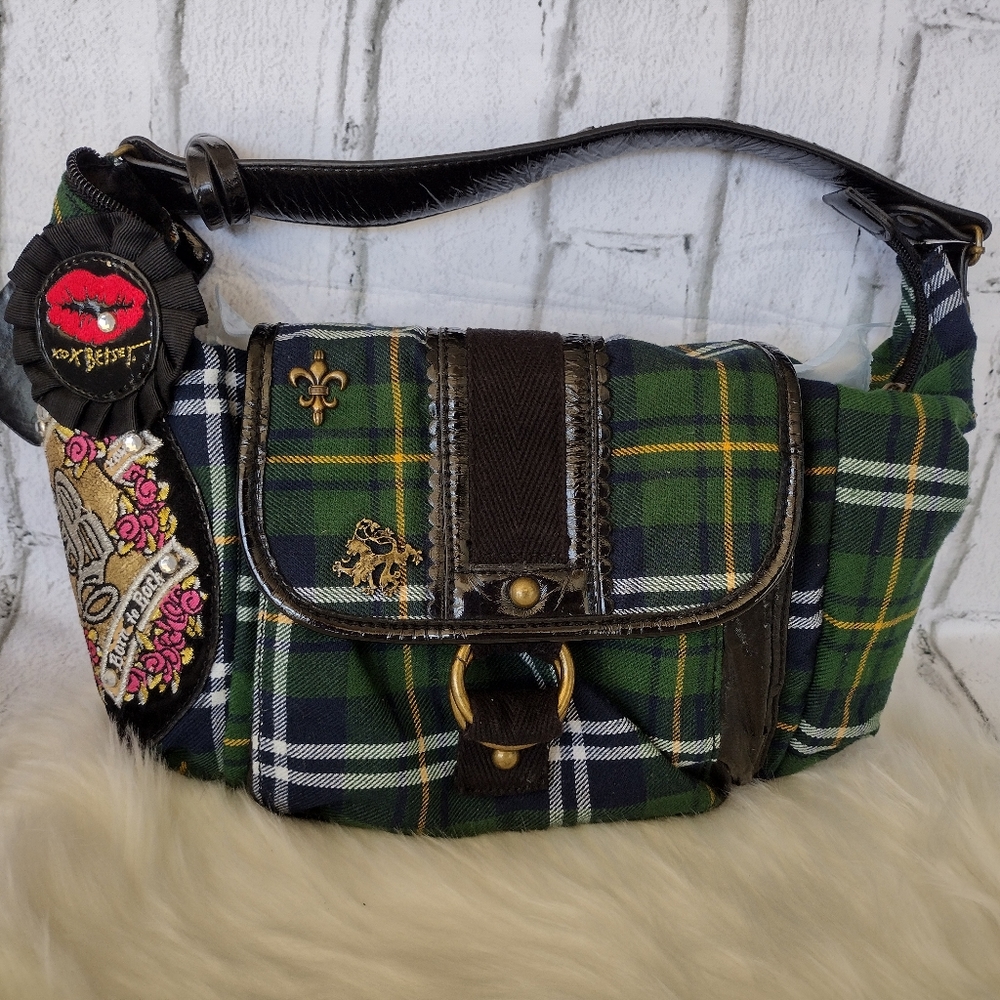 Green Plaid Vintage Betseyville Purse